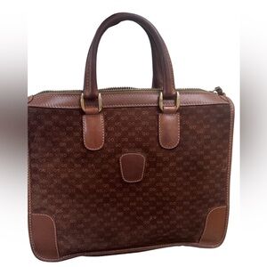 Gucci Vtg Chocolate Suede Bag